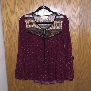 Maroon blouse